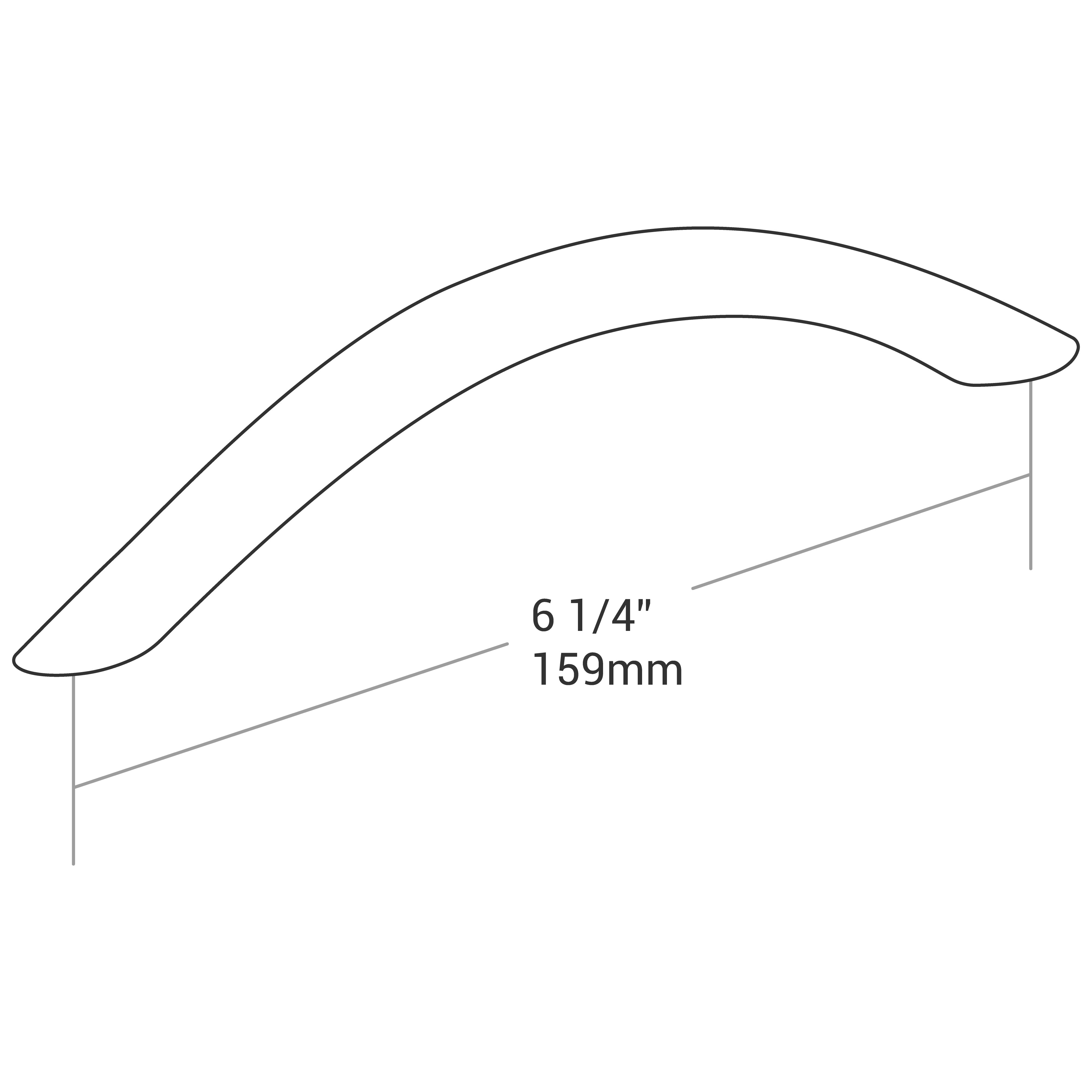 Handle Bar 5000 series Brush Nickel 6-1/4"