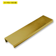 Handle Finger Tip O/A 230MM Satin Brass
