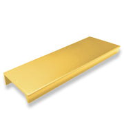 HANDLE FINGER TIP O/A 75MM SATIN BRASS