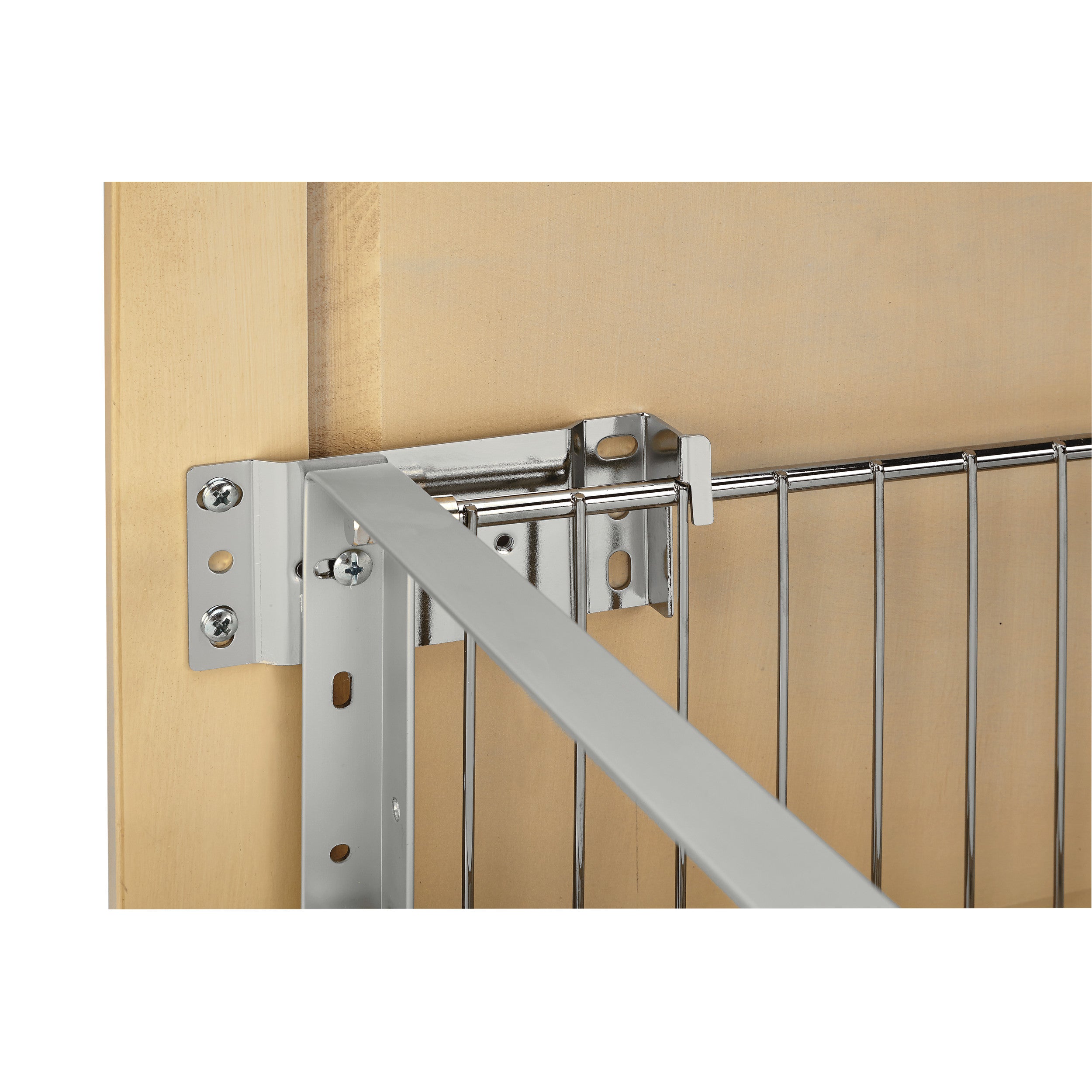 Door mount Extender Kit Metallic Silver  1.5 in (38 mm) W x 2.15 in (55 mm) D x 8 in (203 mm) H