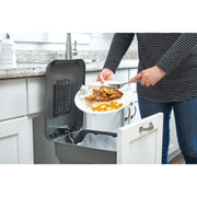 Aluminum Pull-Out White Compost bin White  10.81 in (275 mm) W x 18 in (457 mm) D x 18.06 in (459 mm) H