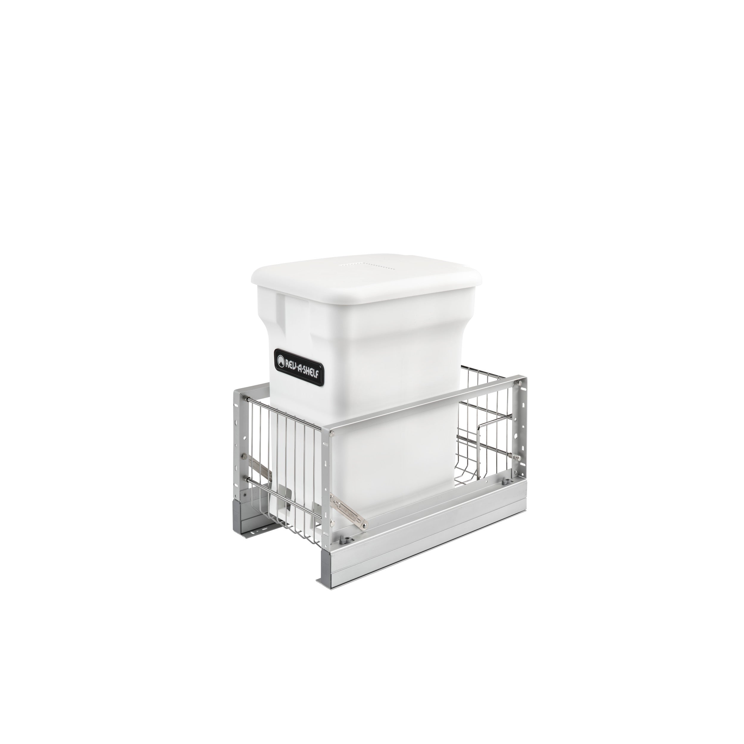 Aluminum Pull-Out White Compost bin White  10.81 in (275 mm) W x 18 in (457 mm) D x 18.06 in (459 mm) H