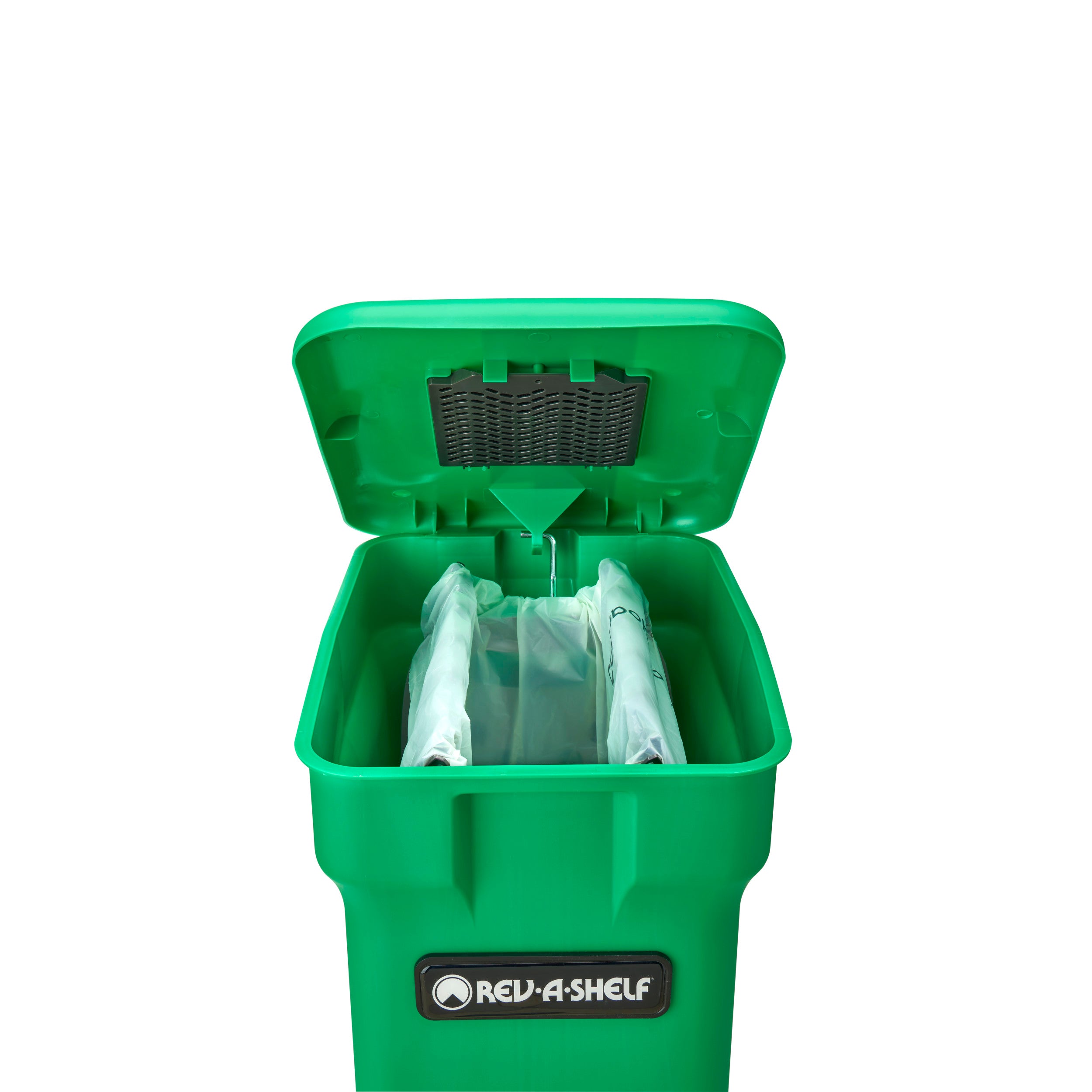 Aluminum Pull-Out White Compost bin White  10.81 in (275 mm) W x 18 in (457 mm) D x 18.06 in (459 mm) H