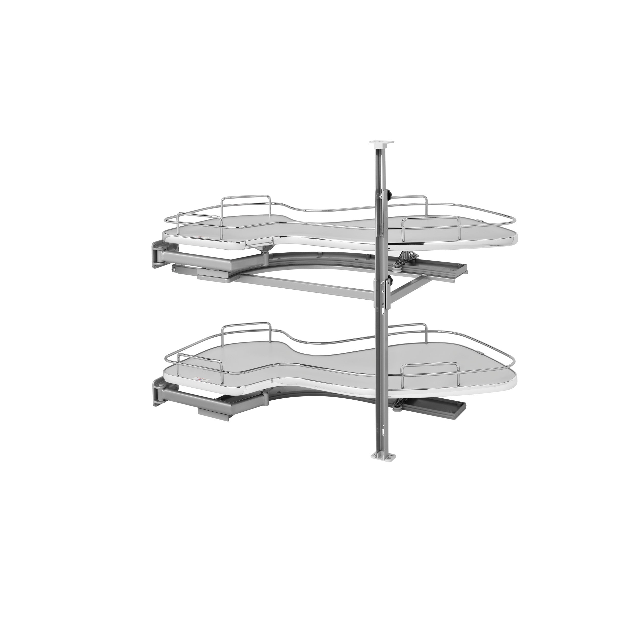 15 in Two-Tier Organizer for a Blind Right Gray  33 in (838 mm) W x 21.88 in (556 mm) D x 24.44 in (621 mm) H