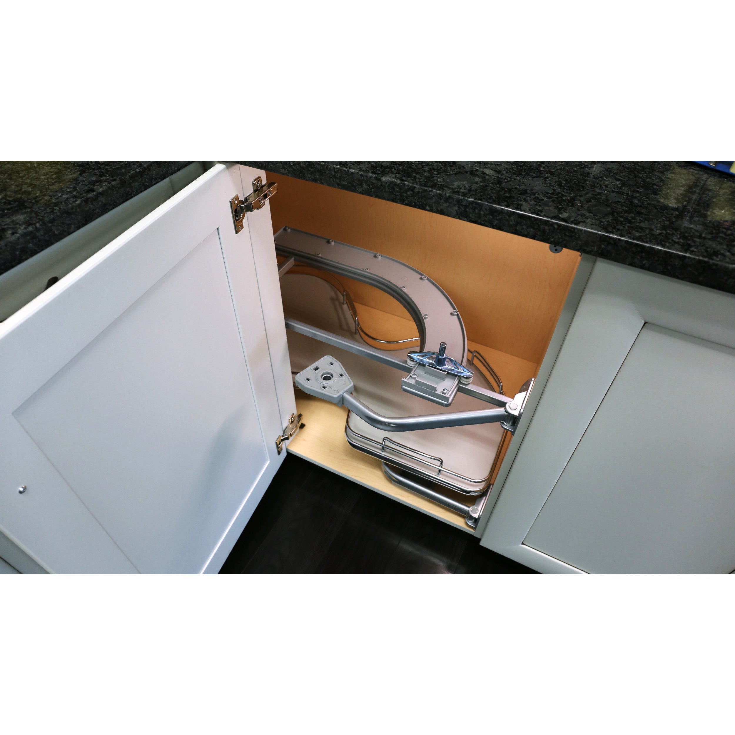 18 in Two-Tier Organizer for a Blind Right Gray  37.6 in (955 mm) W x 21.55 in (547 mm) D x 24.5 in (622 mm) H