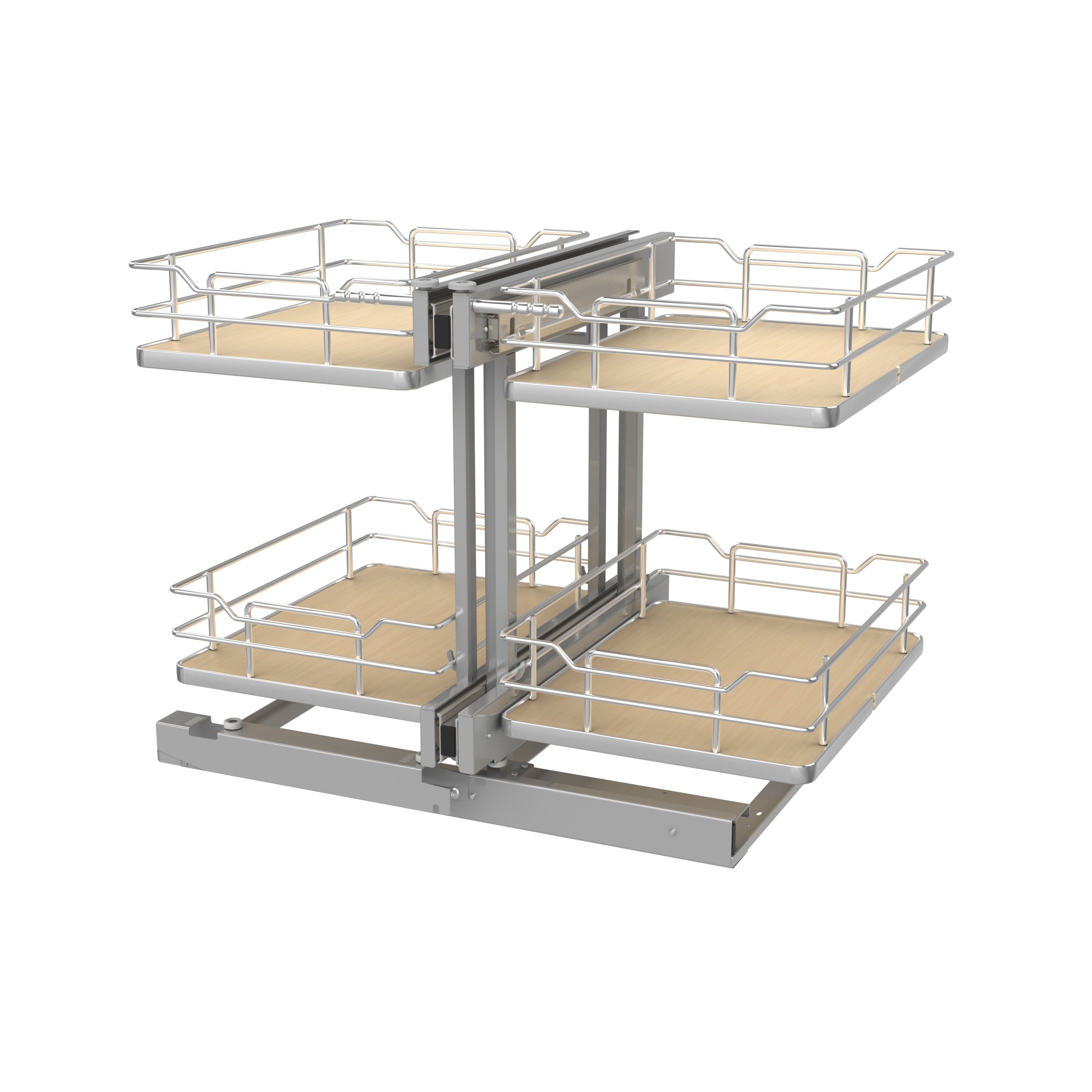15 in Maple Blind Corner Organizer Soft-Close Natural  26.25 in (667 mm) W x 20.25 in (514 mm) D x 21 in (533 mm) H