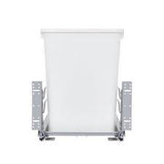 35 Qrt Pull-Out Waste Container Soft-Close White  10.88 in (276 mm) W x 22.25 in (565 mm) D x 19 in (483 mm) H