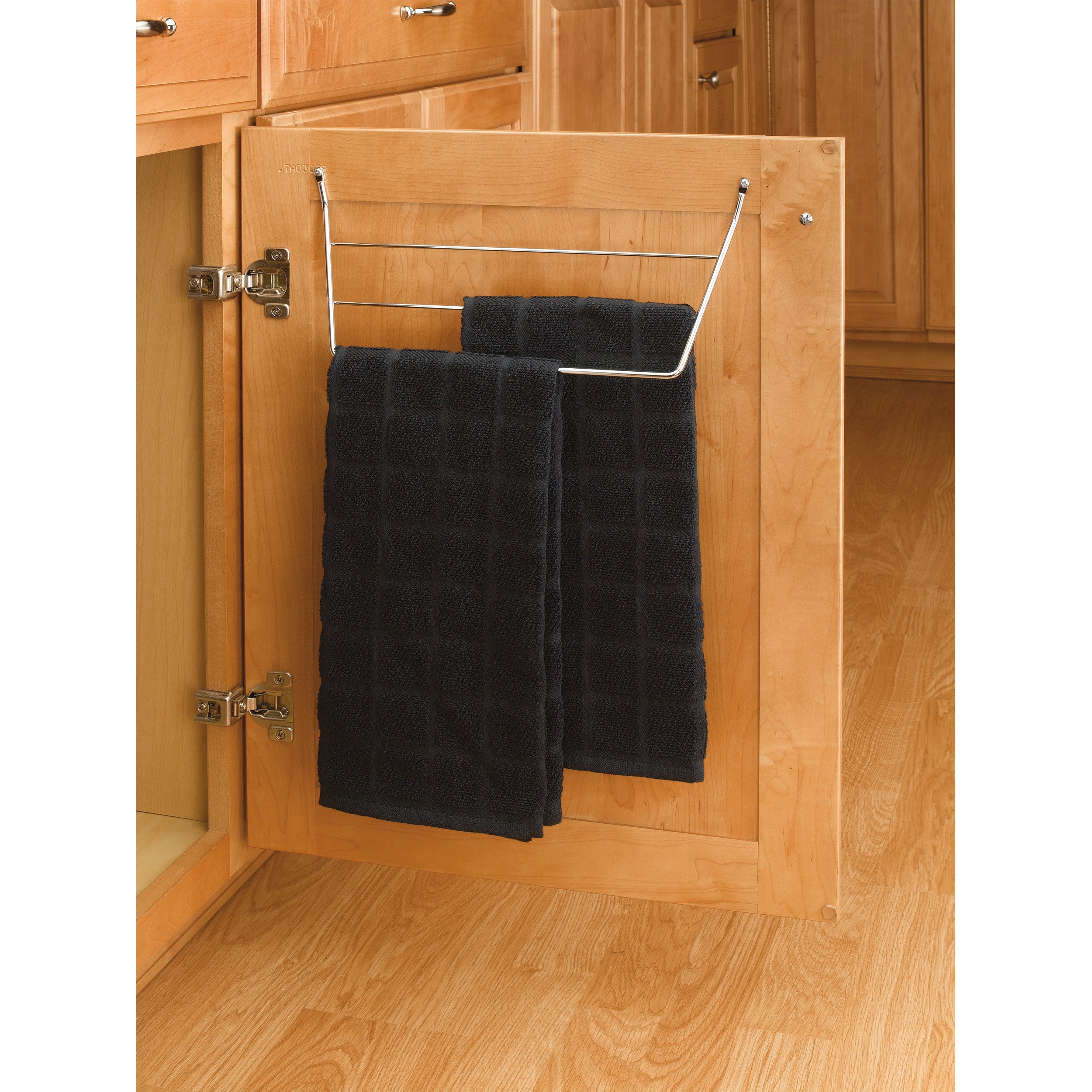 Door mount Towel Holder White  12.75 in (324 mm) W x 3.5 in (89 mm) D x 6.5 in (165 mm) H