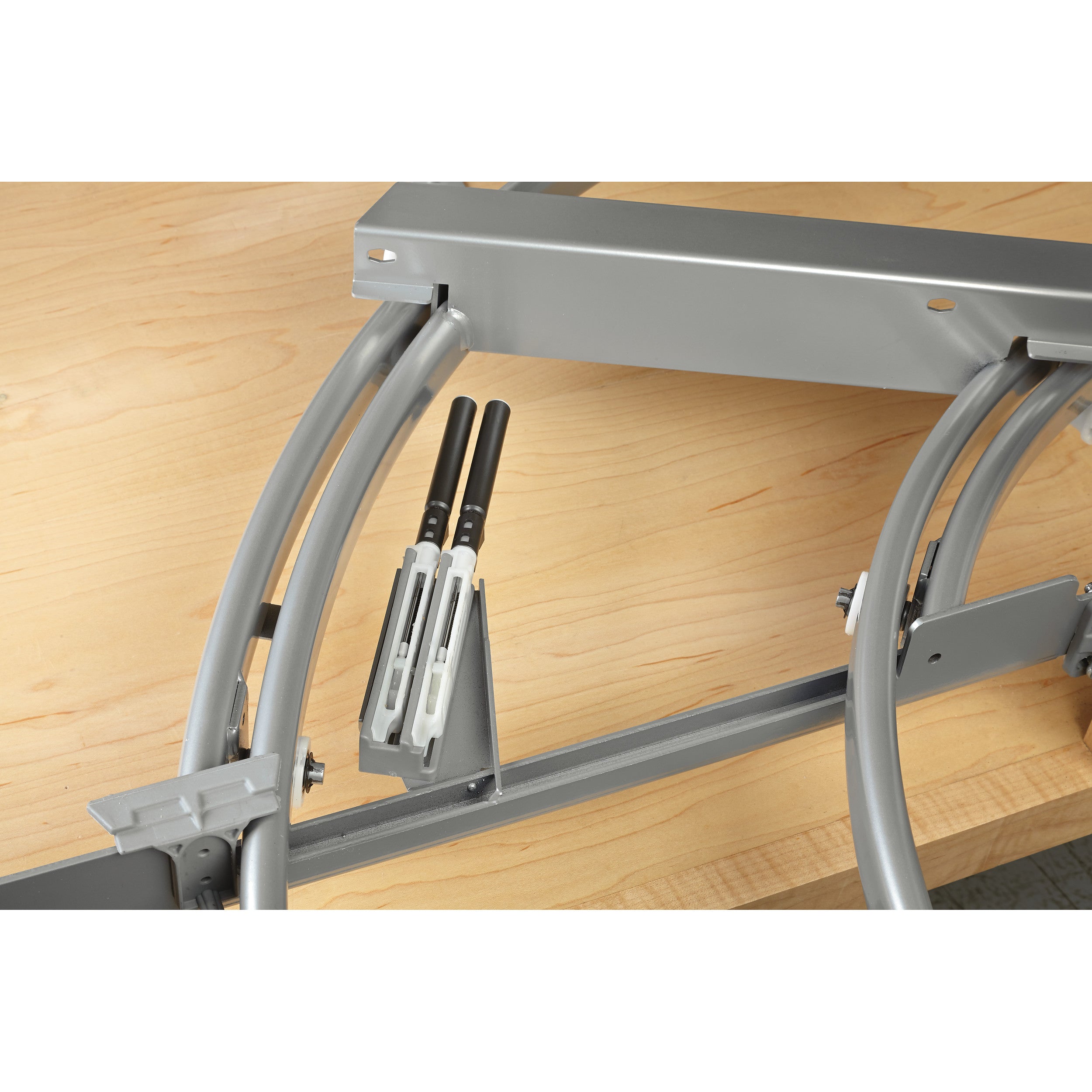 18 in Two-Tier Curve Organizer for a Blind Left Chrome  16 in (406 mm) W x 35.75 in (908 mm) D x 19.75 in (502 mm) H