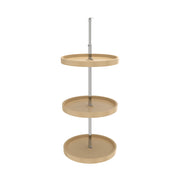 18 in Almond Polymer Full Circle Lazy Susans 3-Shelf Almond  18 in (457 mm) W x 18 in (457 mm) D x 38 in (965 mm) H