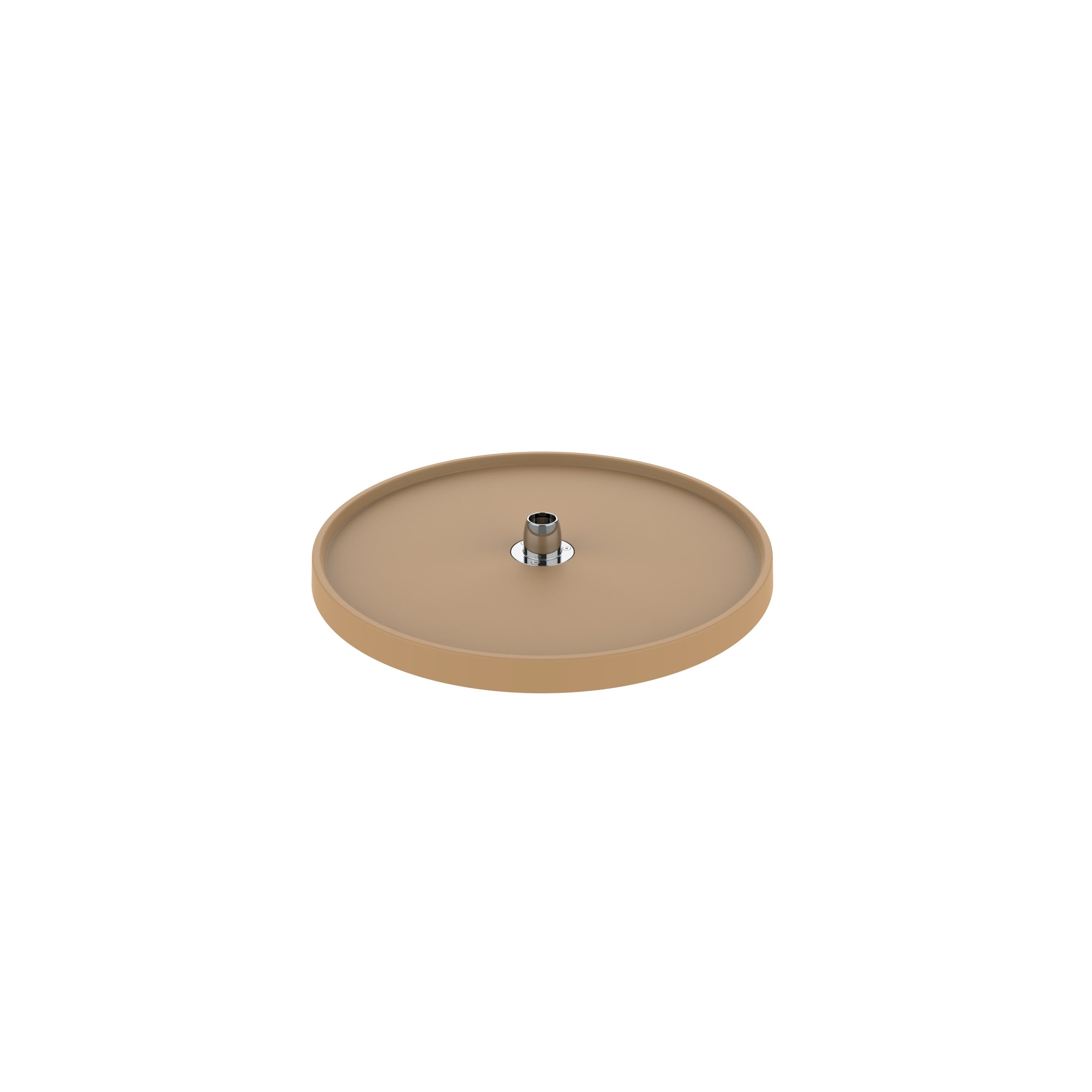 18 in Almond Polymer Full Circle Lazy Susan Shelf Only Almond  18 in (457 mm) W x 18 in (457 mm) D x 1.3 in (33 mm) H
