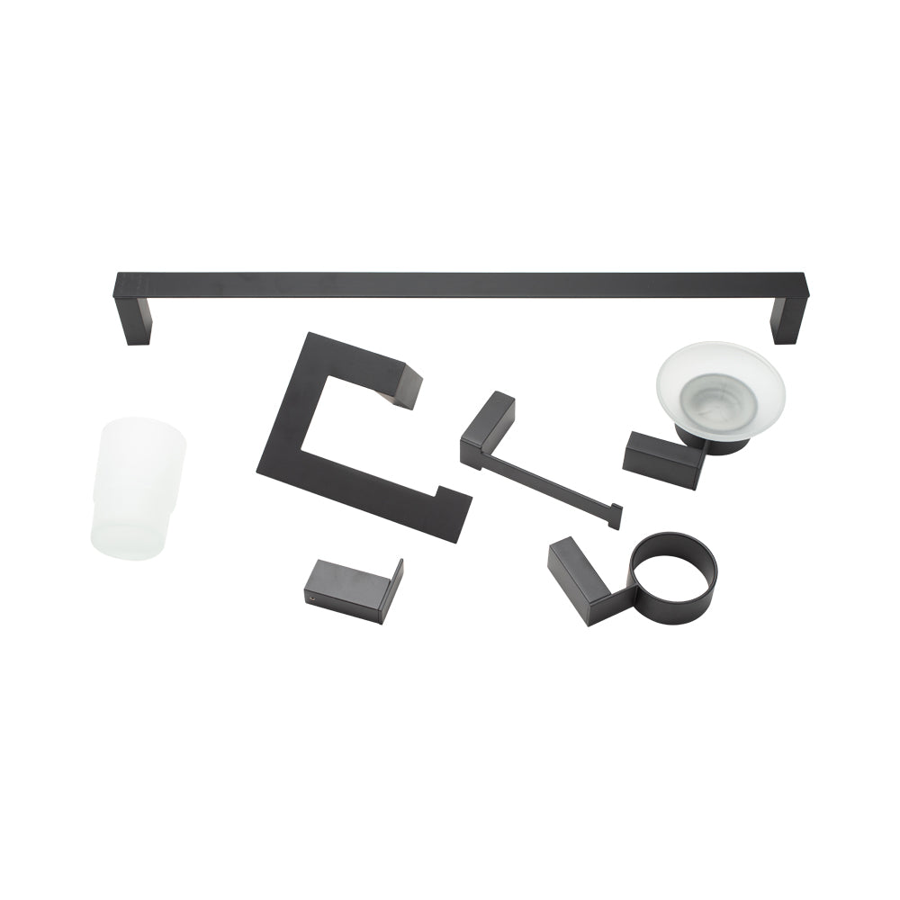Bathroom Accessories Matte Black