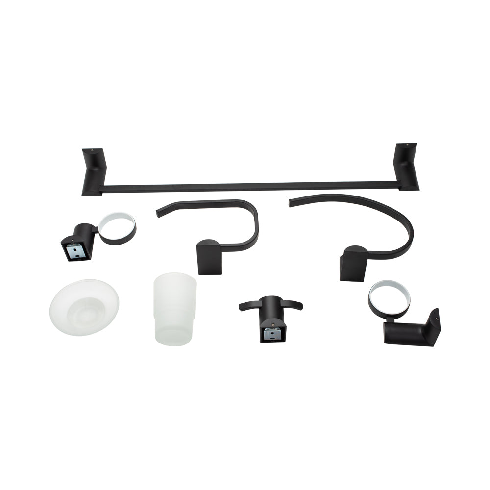 Bathroom Accessories Matte Black