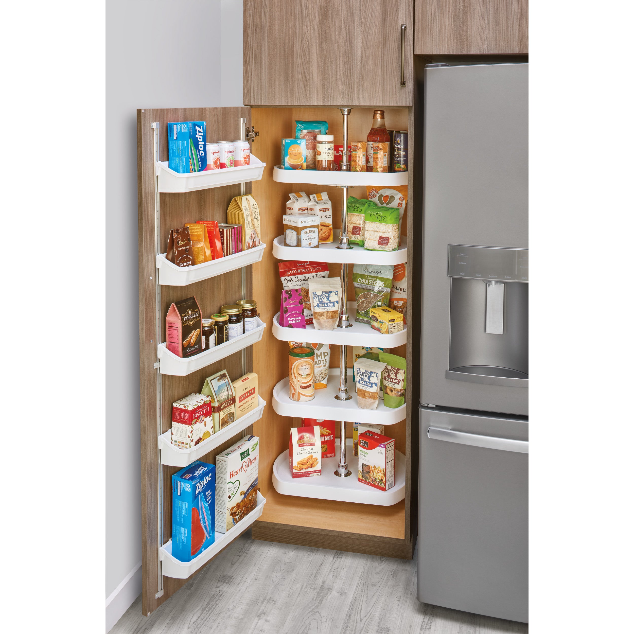 58 in Adjustable Rail System Silver  0.5 in (13 mm) W x 0.13 in (3 mm) D x 58 in (1473 mm) H