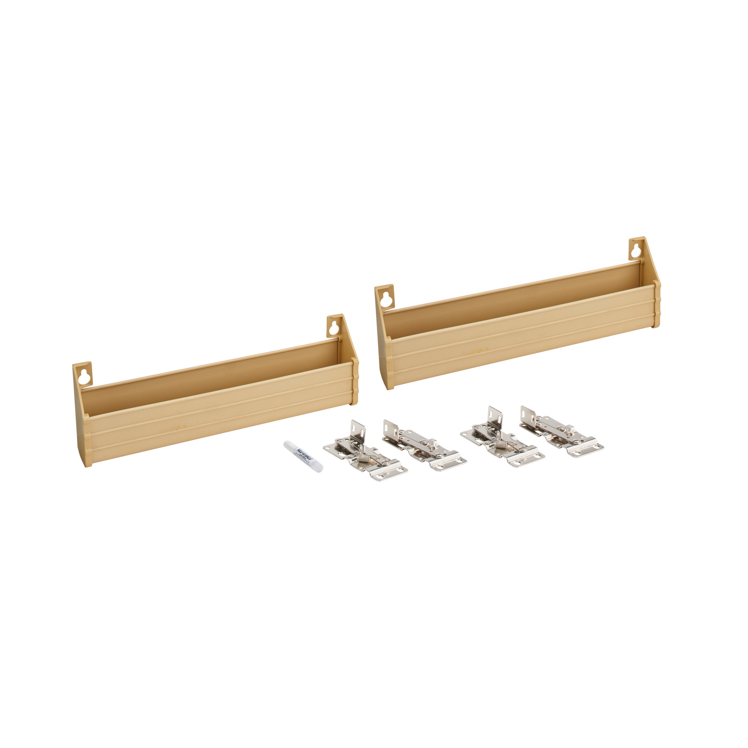 11 in Almond Polymer Slim Series Tip-Out Trays Almond  11 in (279 mm) W x 1.69 in (43 mm) D x 3.94 in (100 mm) H