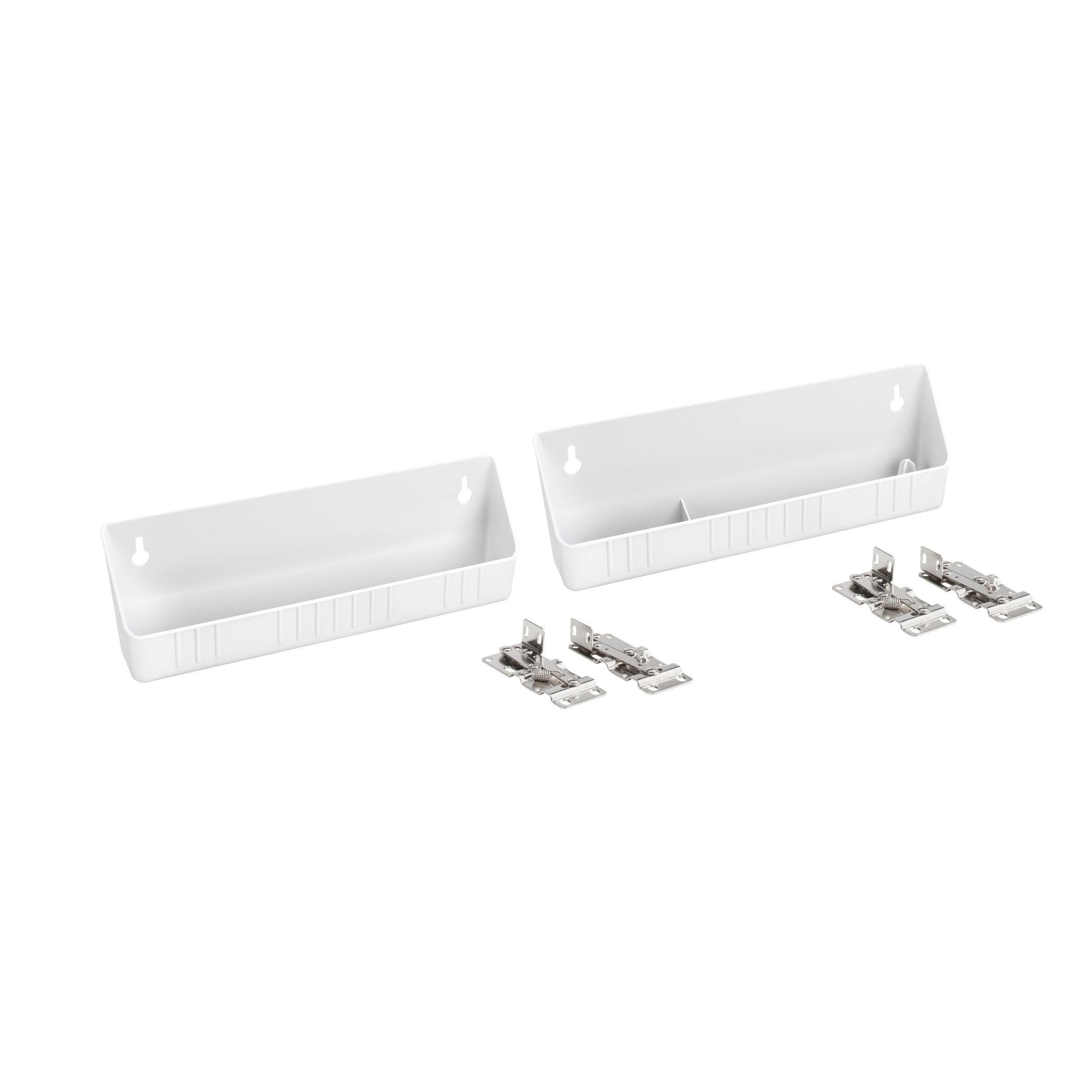 11 in White Polymer Tip-Out Accessory Trays White  11 in (279 mm) W x 2.13 in (54 mm) D x 3.81 in (97 mm) H