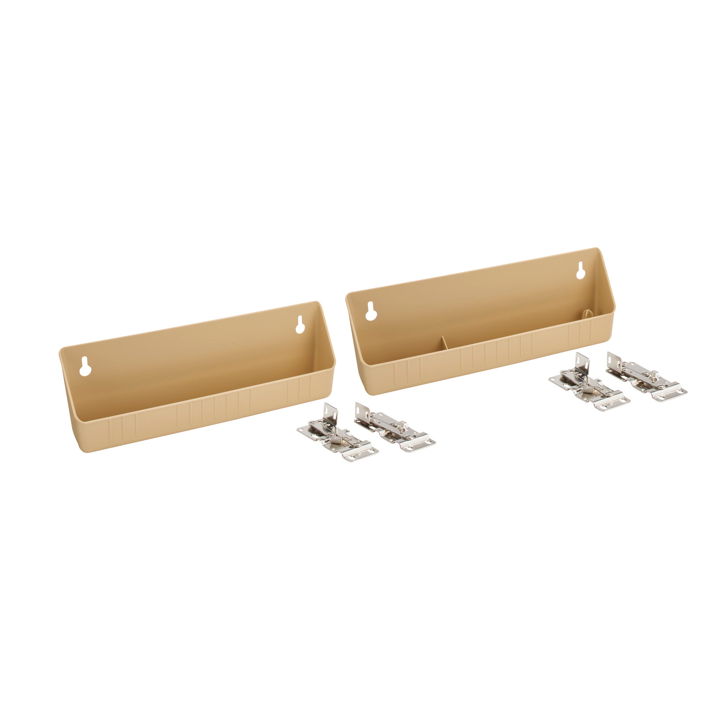 11 in Almond Polymer Tip-Out Accessory Trays Almond  11 in (279 mm) W x 2.13 in (54 mm) D x 3.81 in (97 mm) H