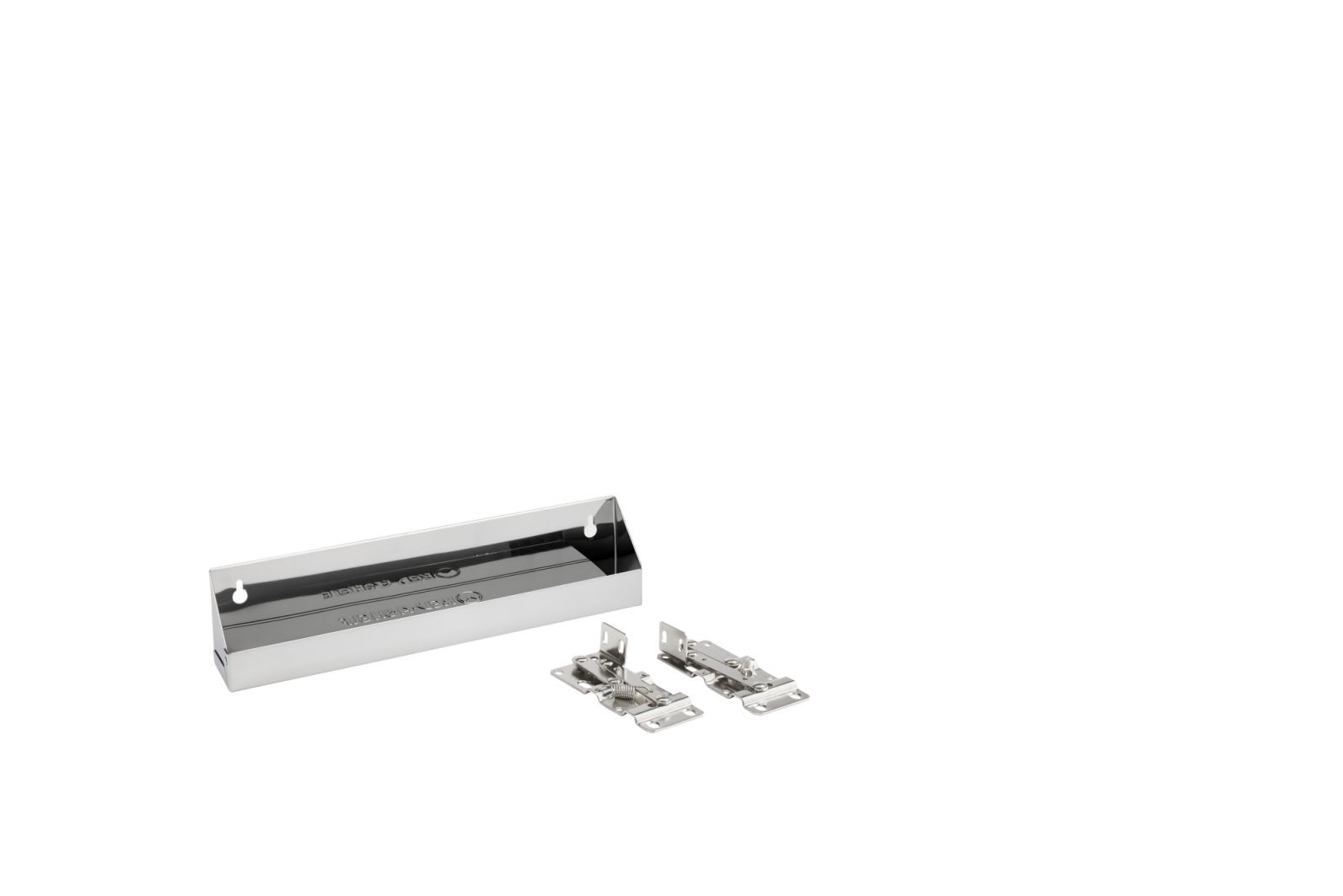13 in Stainless Steel Tip-Out Tray Silver  13 in (330 mm) W x 2.13 in (54 mm) D x 3 in (76 mm) H
