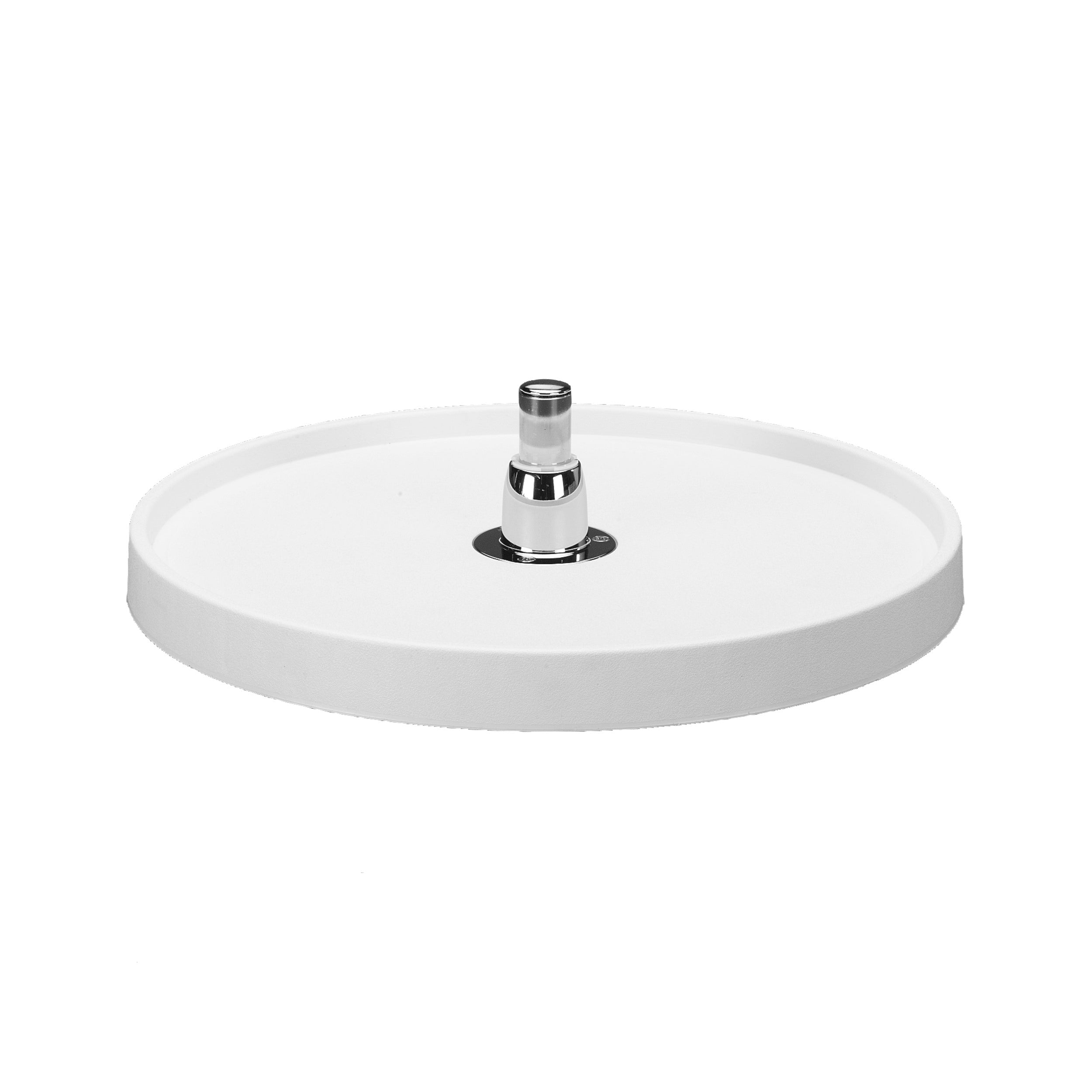 16 in Almond Polymer Full Circle Lazy Susan w/bottom mount Almond  16 in (406 mm) W x 16 in (406 mm) D x 2.5 in (64 mm) H