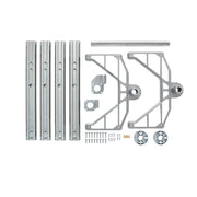31 in Polymer Two-Tier Half Moon Susans Almond  31 in (787 mm) W x 15.5 in (394 mm) D x 15.88 in (403 mm) H