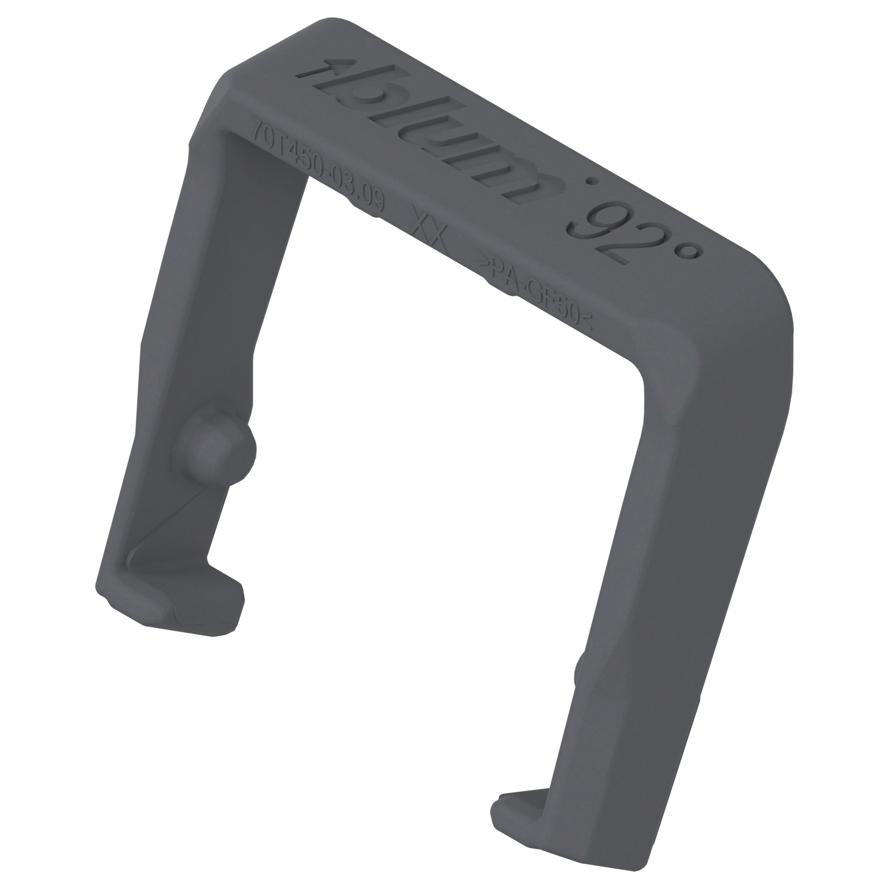 CLIP top BLUMOTION/CLIP top 110Â° hinges for thin fronts accessories Angle restriction clip 92Â° R7037 Dust Grey