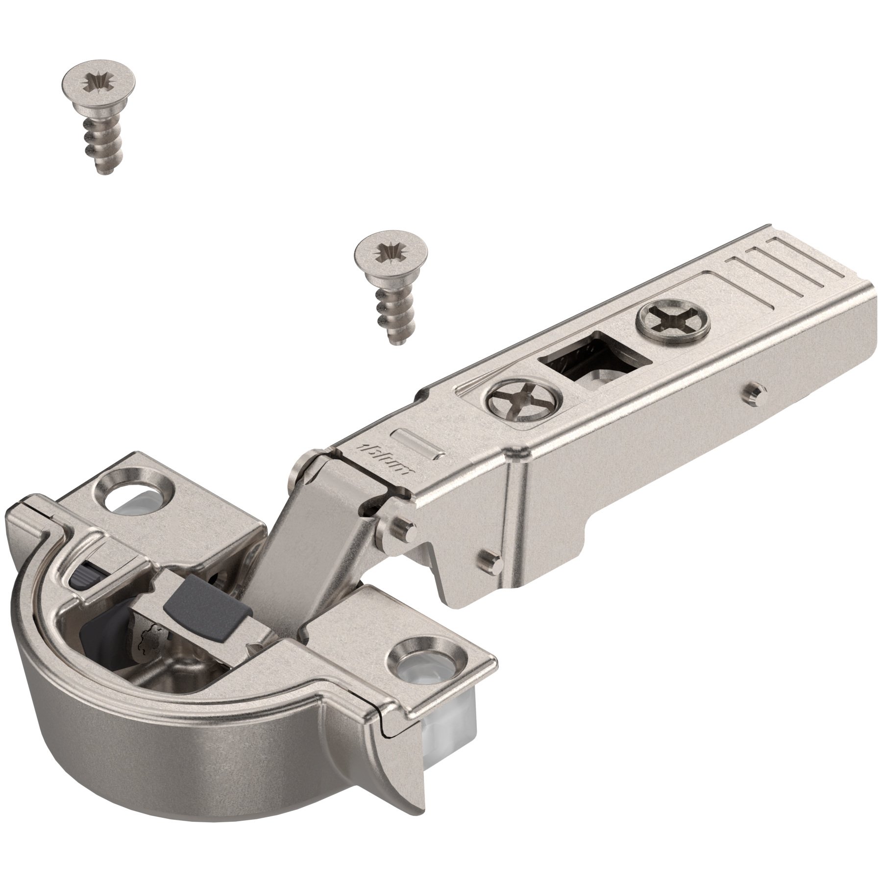 CLIP top BLUMOTION hinges - special applications Narrow aluminum hinge Full O/L Nickel