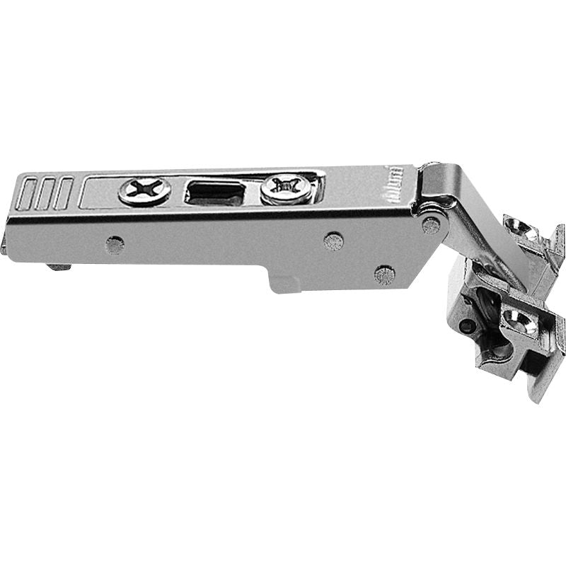CLIP top 120Â° hinge for aluminum frame door, straight-arm, self closing, screw-on