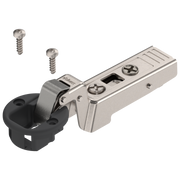CLIP top hinges - special applications 95Â° Glass door hinges - self closing Inset Black/Nickel