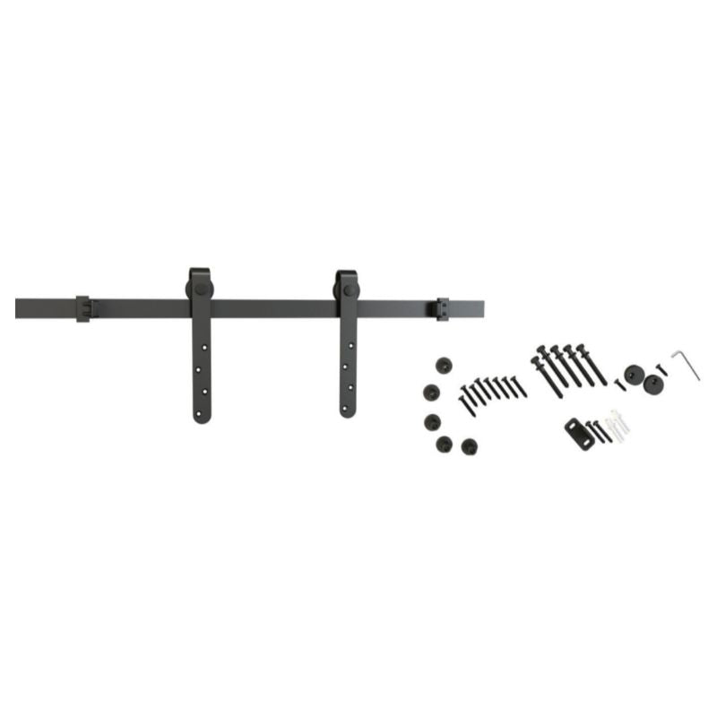 BARNDOORKIT FLAT RAIL S/MNT S/MIN MT BL
