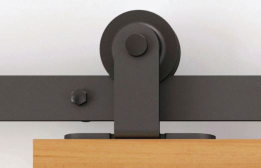 BARN DOOR KIT FLAT R/TOP MNT 6.5FT SS