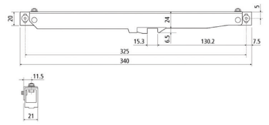 BARN DOOR FLAT RAIL SC ACC KIT SC MT BL