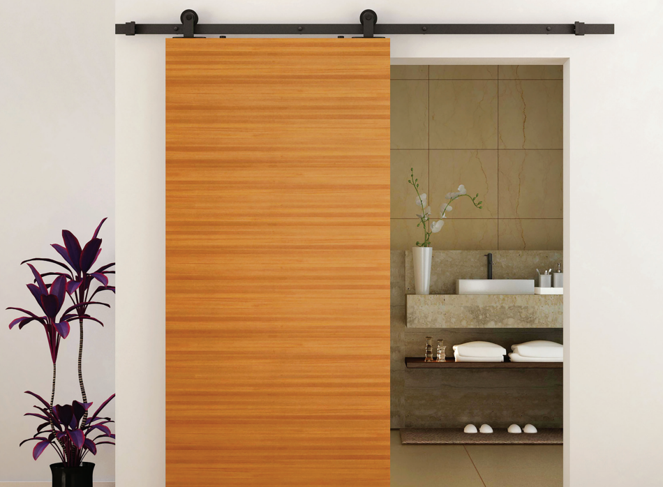 BARN DOOR FLUSH HANDLE 165X53MM MT BLK