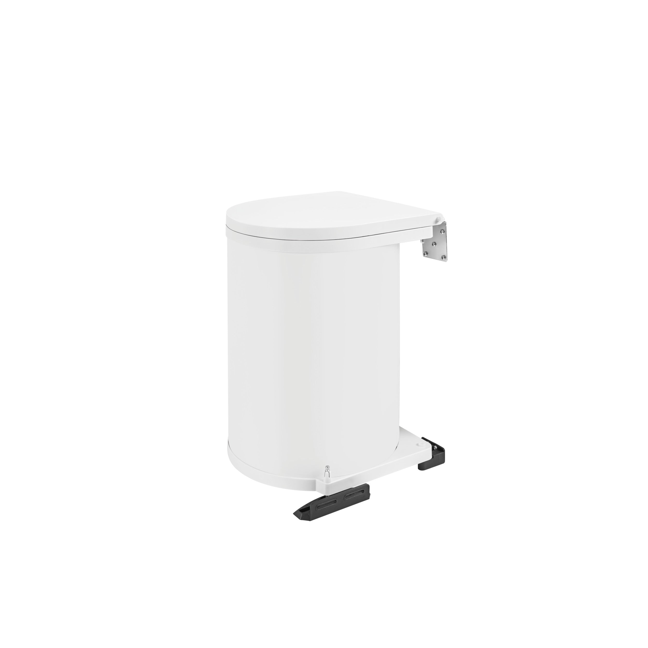 15 Liter Pivot Out Waste Container White  13.44 in (341 mm) W x 10.69 in (272 mm) D x 15.19 in (386 mm) H