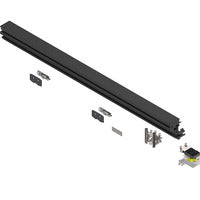 REVEGO DUO, TRACK SET DBL DOOR 1200MM, RIGHT, BLACK