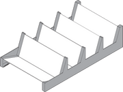 AMBIA-LINE spice tray Ident Brushed Stainless Steel