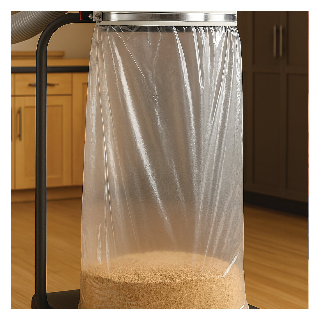 DUST COLLECTOR BAG 38x72" 6 MIL SUPER HEAVY DUTY PLASTIC CLEAR 35 BAGS PER ROLL
