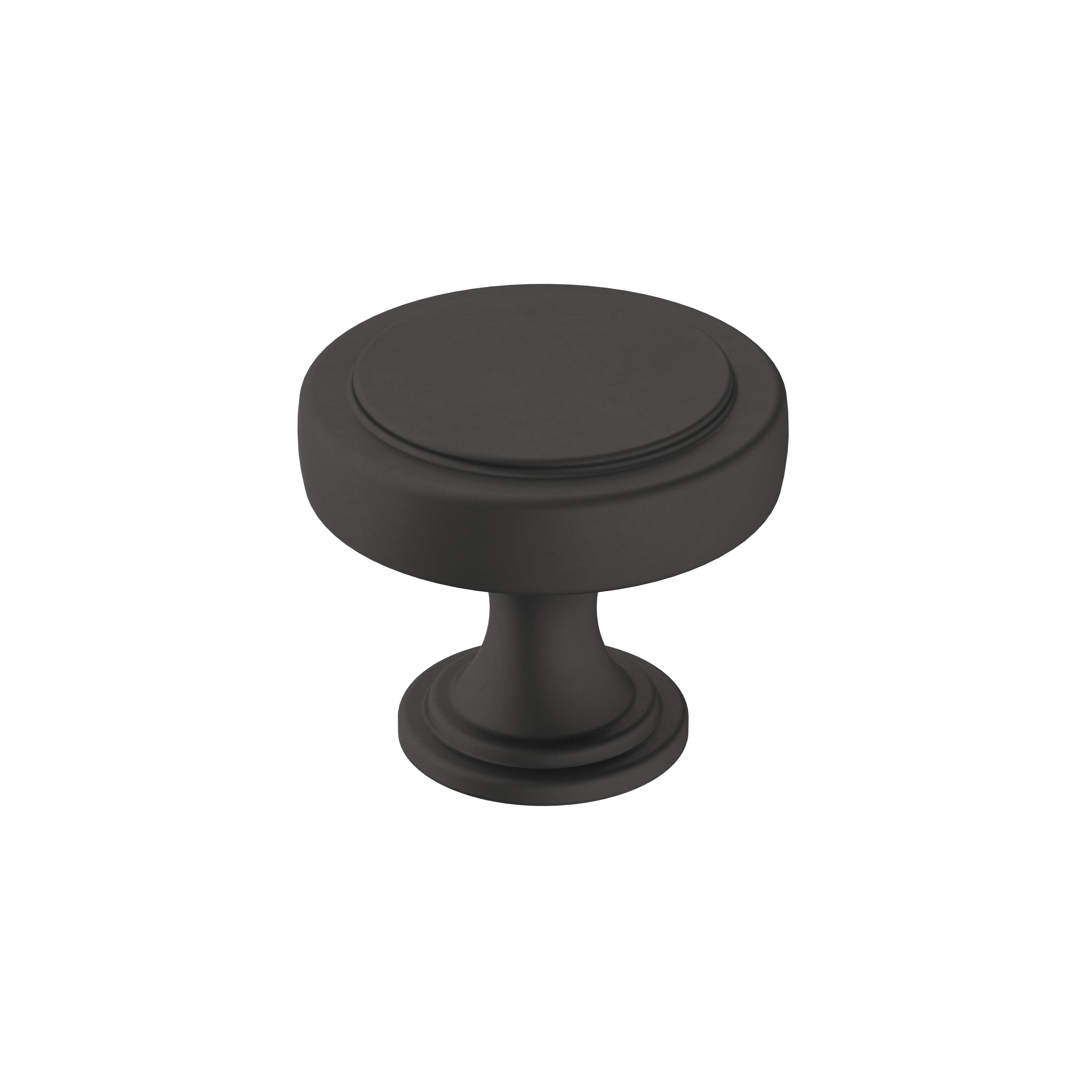 Knob Matte Black 7/8(22) DIA