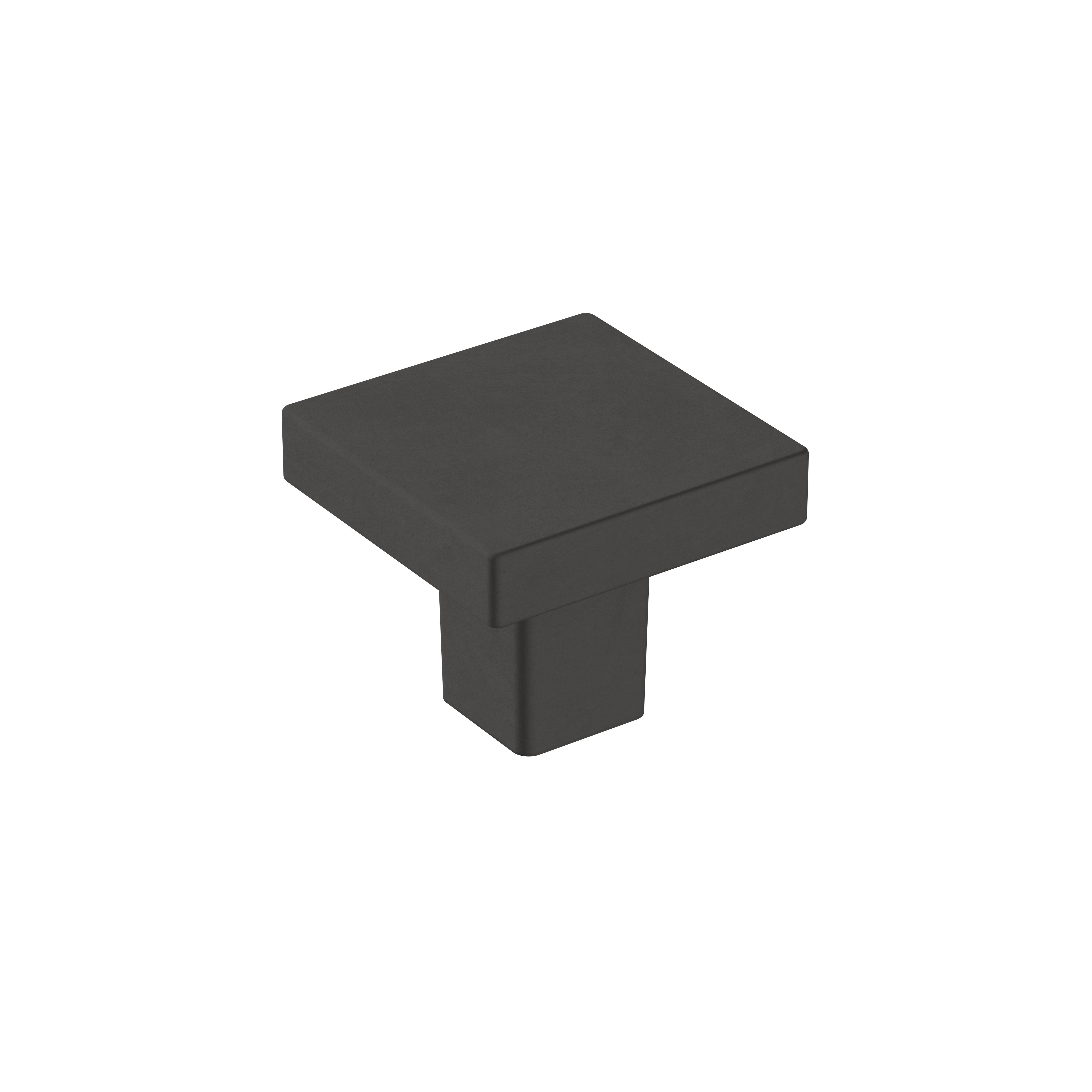 Knob Matte Black 1/2 x 1/2(13 x 13)