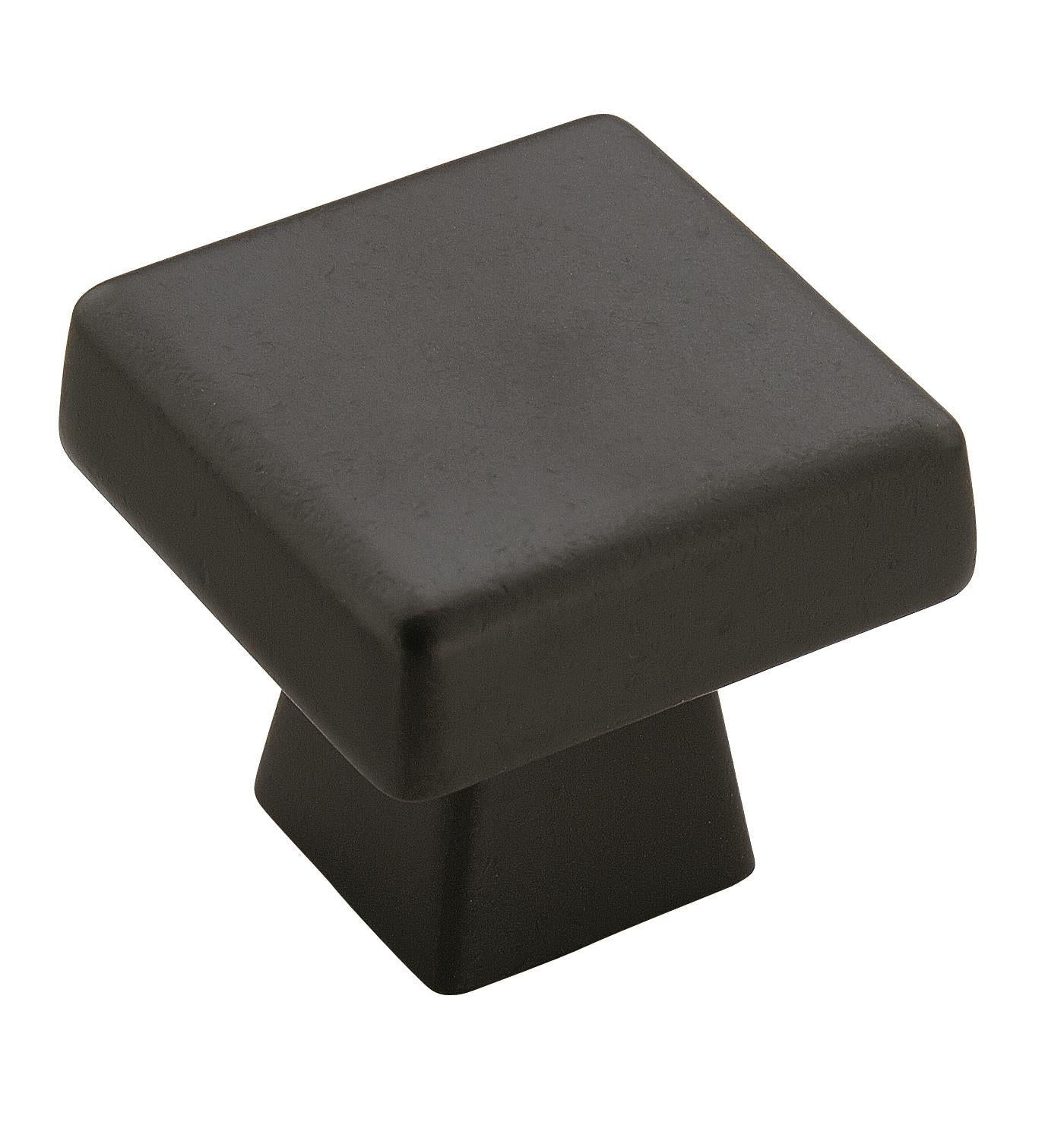 Knob Black Bronze 13/16(21) L X 13/16(21) W