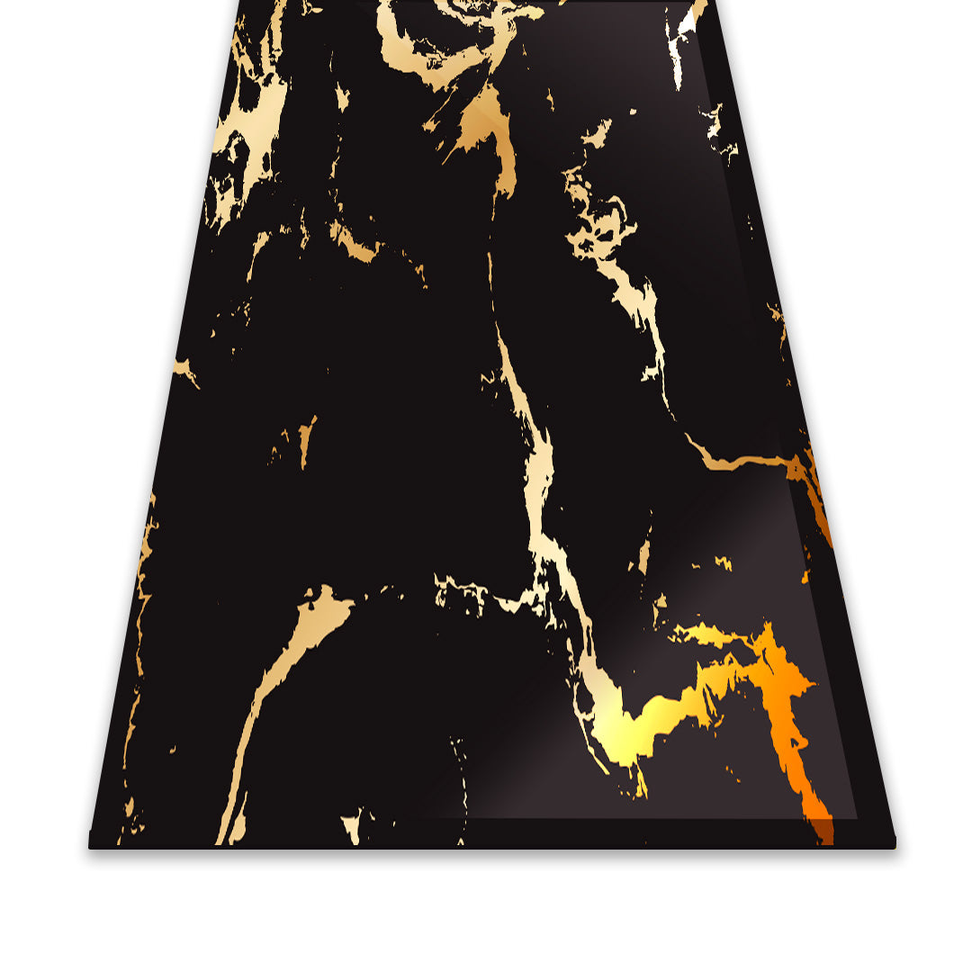 PVC WALL PANEL DECORATIVE MARBLE SHEET 4 X 8 FT  - BLACK GOLD