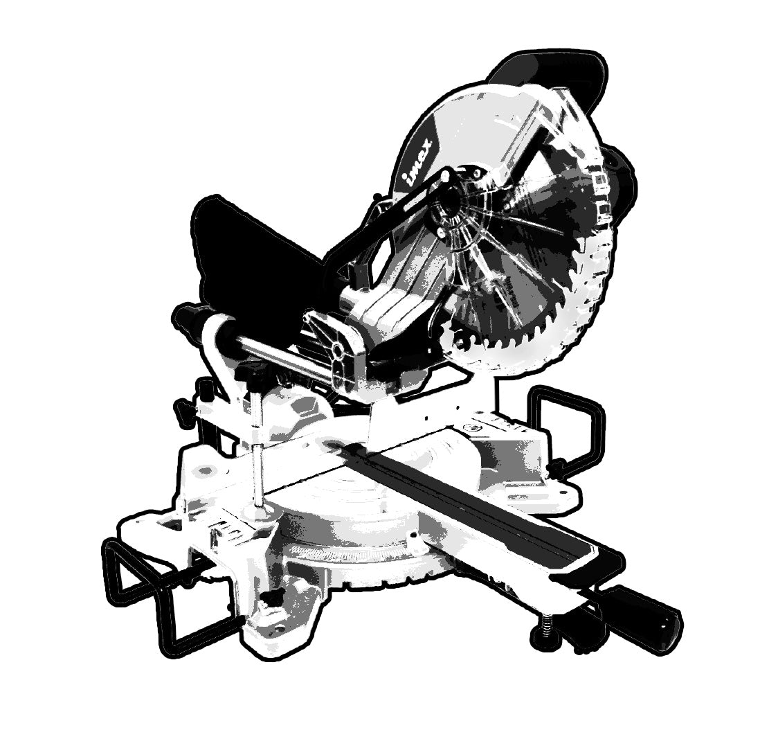 10" Sliding Miter Saw with Laser ? IMEX Power Tools
