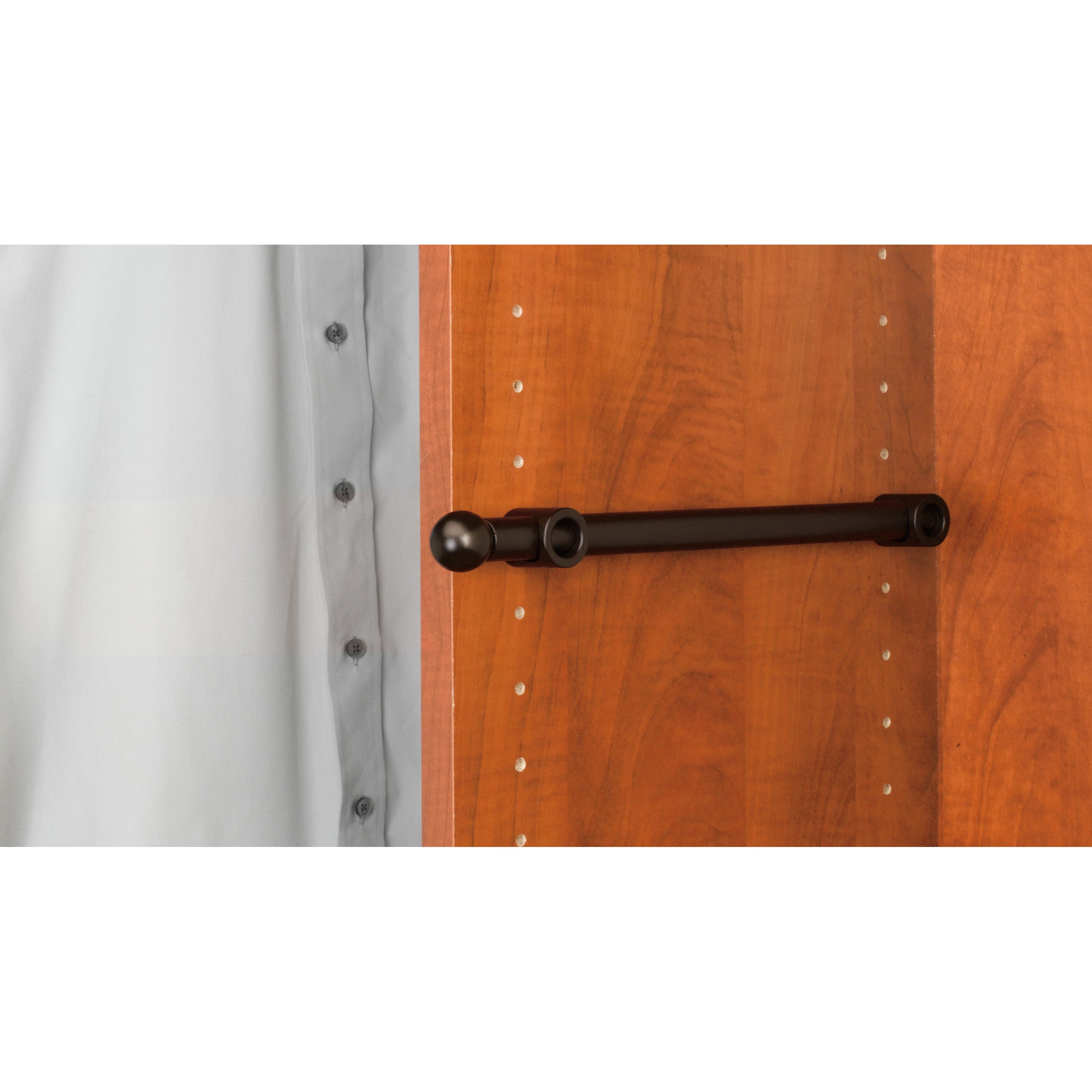 12 in Oil Rubbed Bronze Designer Valet Rod Oil Rubbed Bronze  1.25 in (32 mm) W x 11.88 in (302 mm) D x 1.13 in (29 mm) H