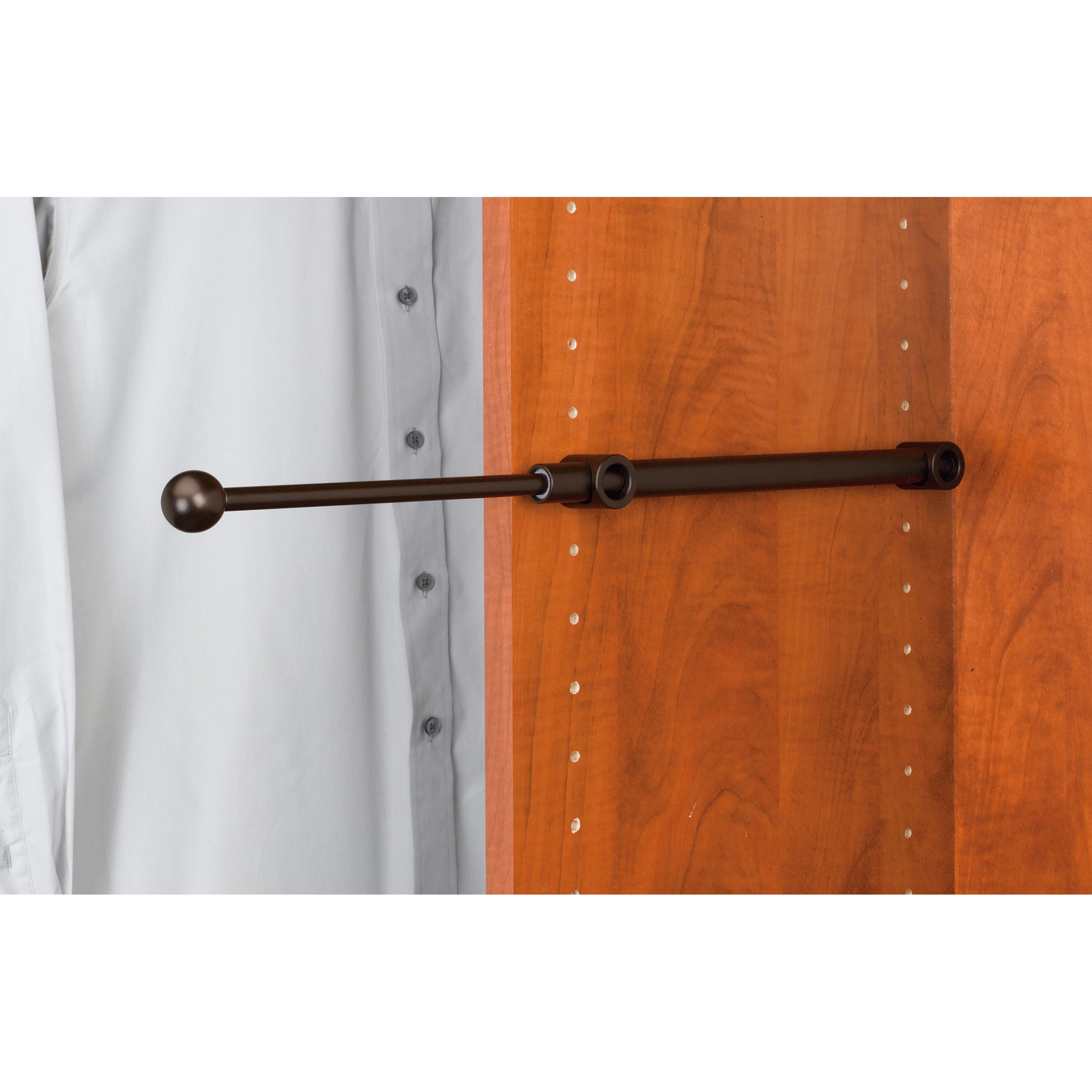 14 in Oil Rubber Bronze Designer Valet Rod Oil Rubbed Bronze  1.25 in (32 mm) W x 13.88 in (353 mm) D x 1.13 in (29 mm) H