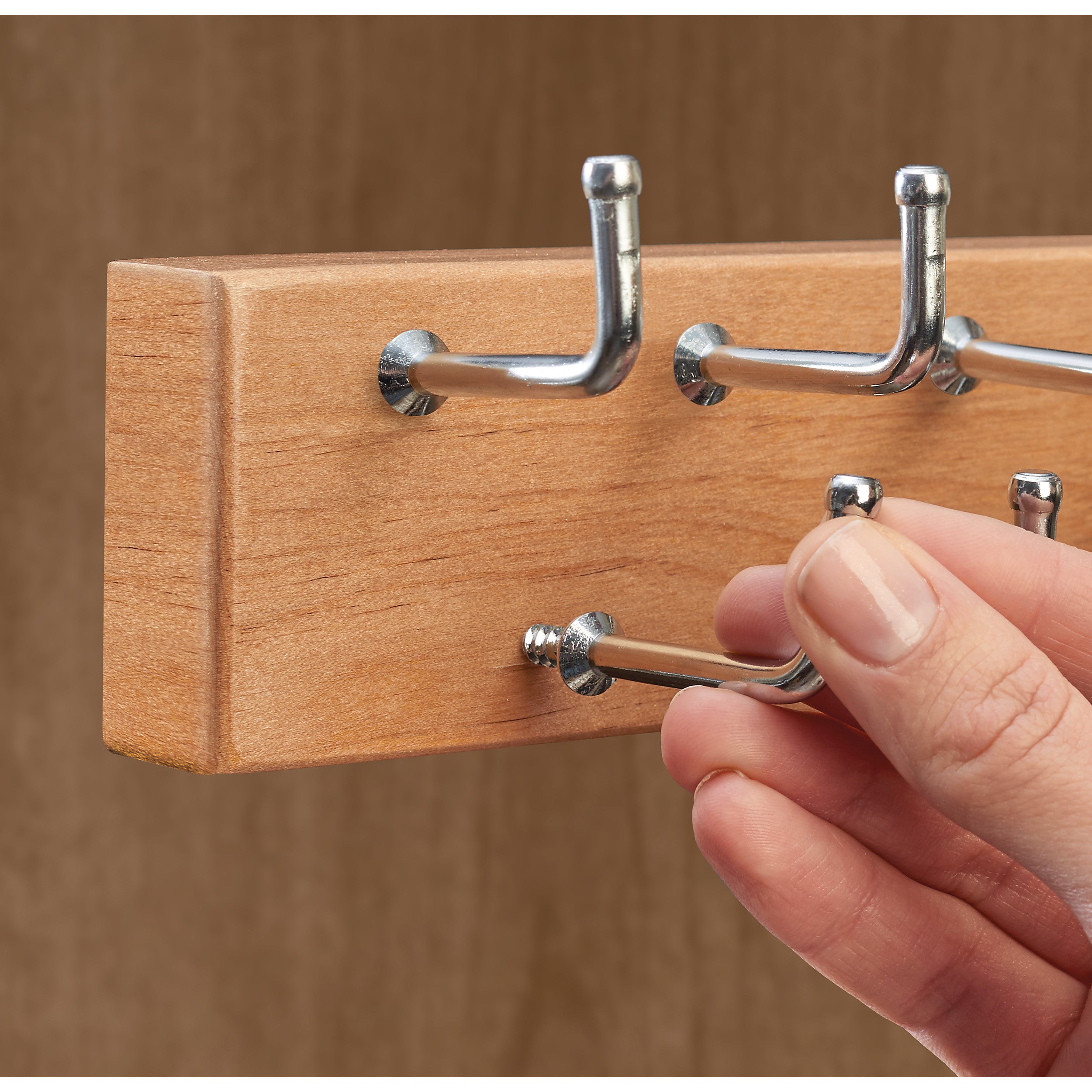 14 in Natural Side mount Belt Rack Natural  2.75 in (70 mm) W x 13.88 in (353 mm) D x 2.88 in (73 mm) H