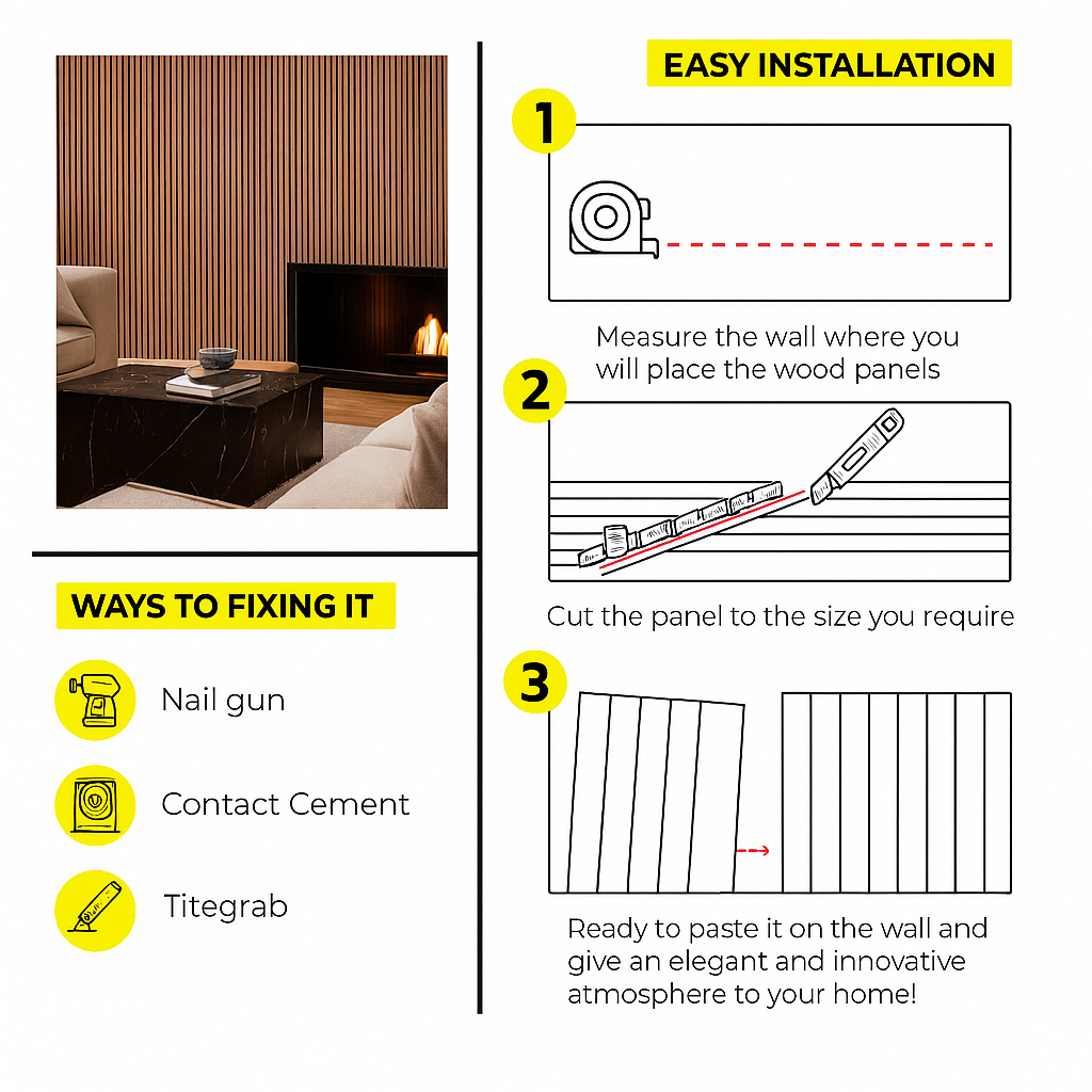 WOOD PANEL PVC DARK CARAMELO 9.5FT X 6.29 inch