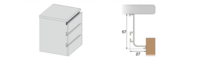 M.L HORIZONTAL S PROFILE CHEF "L" WHITE