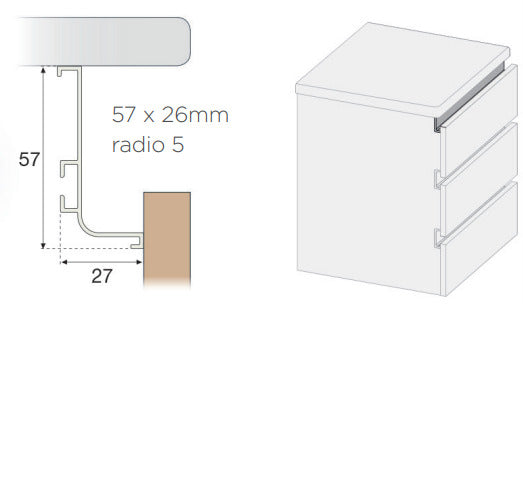 M.L HORIZONTAL S PROFILE CHEF "L" WHITE