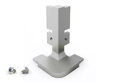 METALLIC CORNER SYSTEM CHEF "L" WHITE