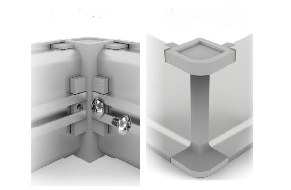 METALLIC CORNER SYSTEM CHEF ''C''