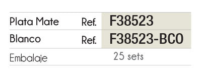 SET CLOSED LIDS SYSTEM CHEF "C" WHITE